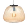 Kaizen lámpara colgante, Ø 35 cm, ámbar, cristal