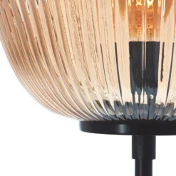 Kaizen lámpara de pie, altura 140 cm, ámbar, cristal