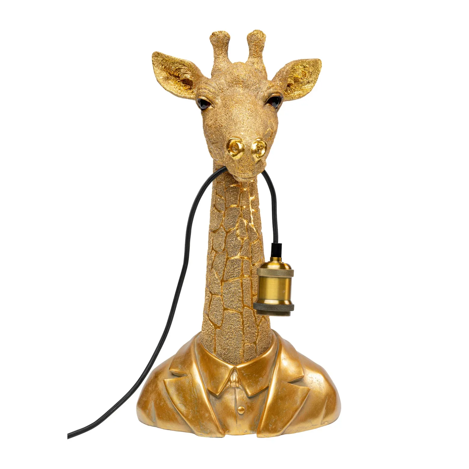 KARE Animal Giraffe lámpara de mesa alto 50 cm oro