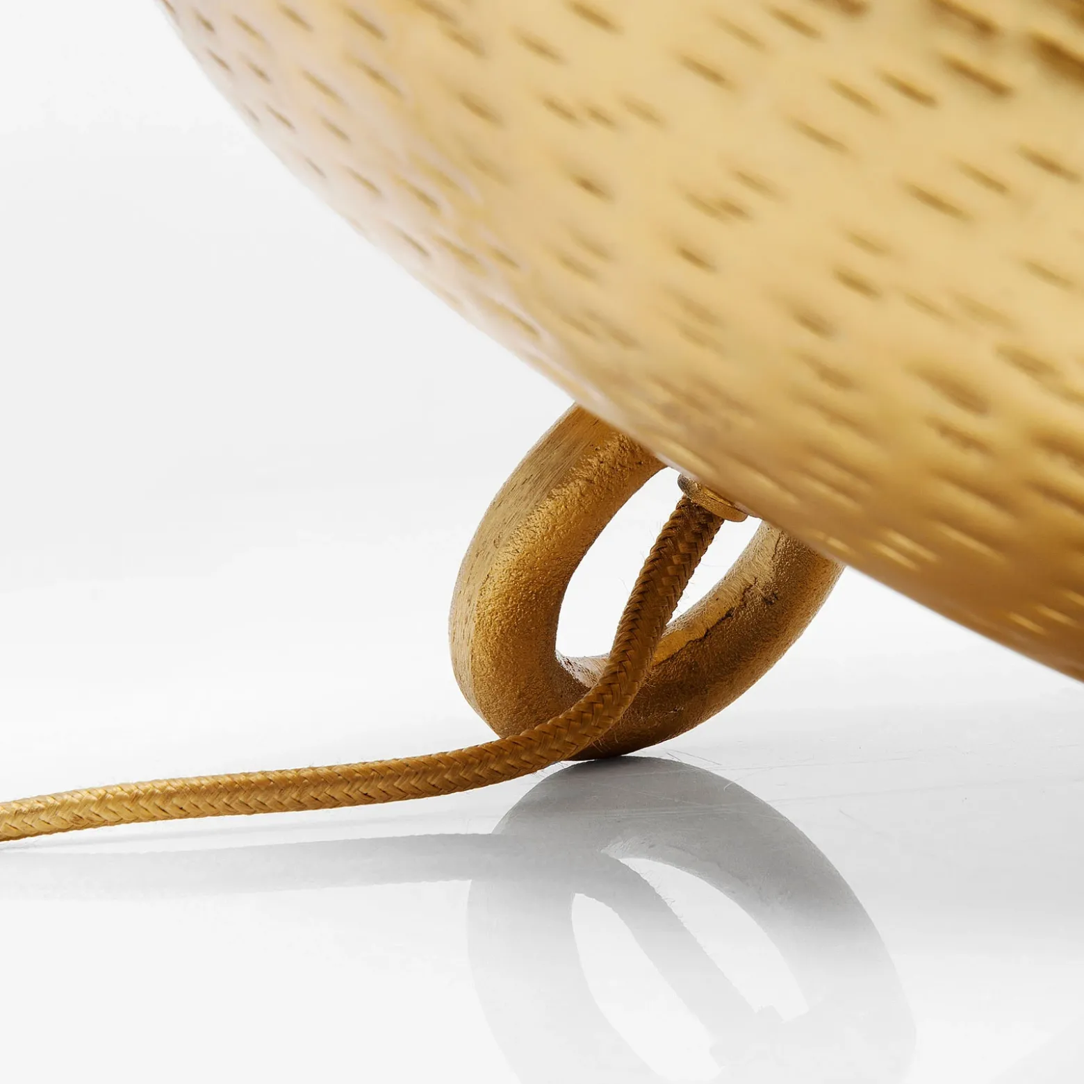 KARE Apollon lámpara de mesa oro mate Ø 28 cm