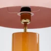 Kare Josy lámpara de mesa, rosa/naranja, acero, altura 51 cm