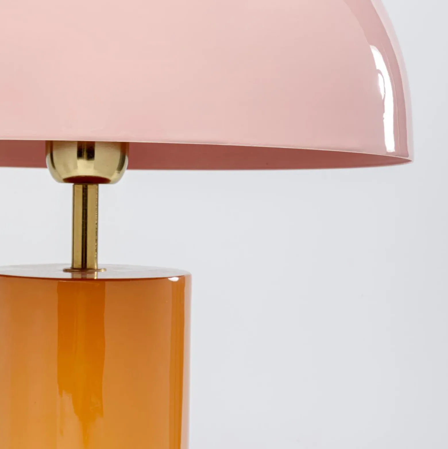 Kare Josy lámpara de mesa, rosa/naranja, acero, altura 51 cm