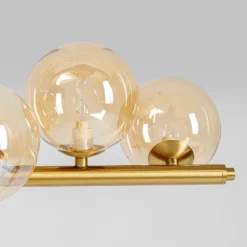 Kare Lámpara colgante Scala Balls, oro