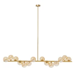 Kare Lámpara colgante Scala Balls, oro