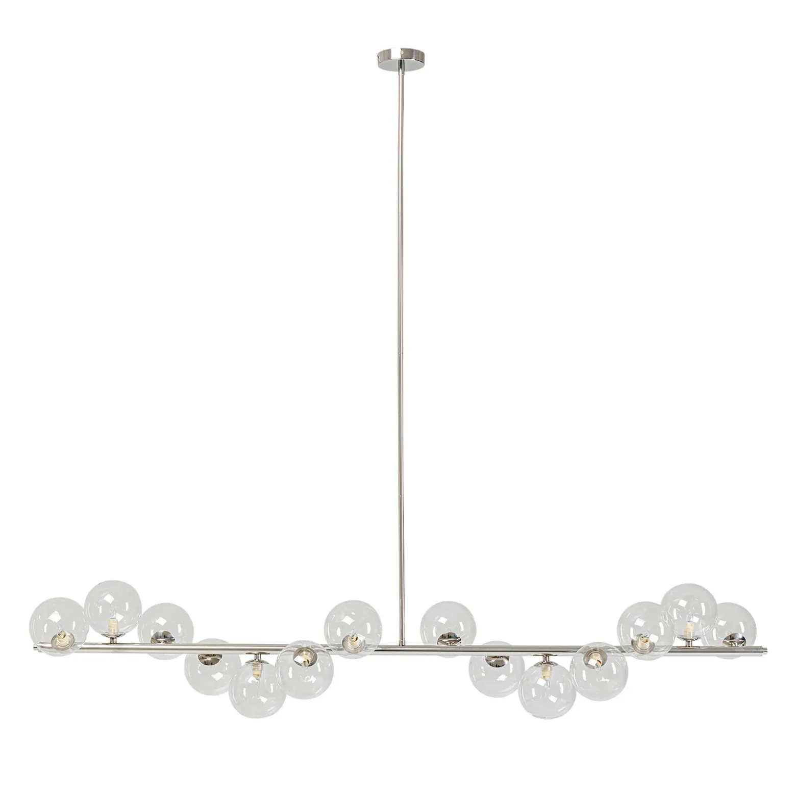 Kare Lámpara colgante Scala Balls, plata