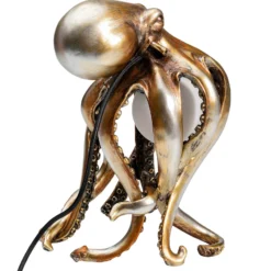 Kare Lámpara de mesa Animal Octopus en oro