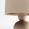 KARE Lámpara de mesa Maya, beige, acero, altura 39 cm