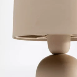KARE Lámpara de mesa Maya, beige, acero, altura 39 cm
