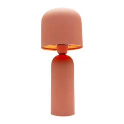 KARE Lámpara de mesa Maya, roja, acero, altura 39 cm