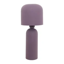 KARE Lámpara de mesa Maya, rojo vino, acero, altura 39 cm