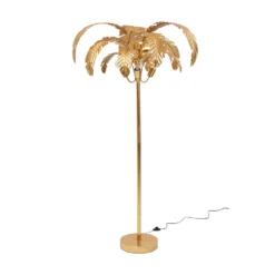KARE Palmera lámpara de pie, 170 cm alto, latón