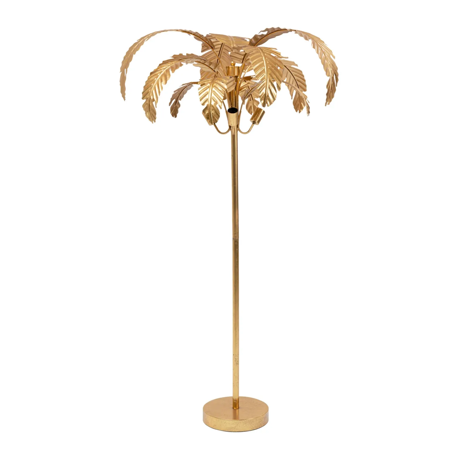 KARE Palmera lámpara de pie, 170 cm alto, latón