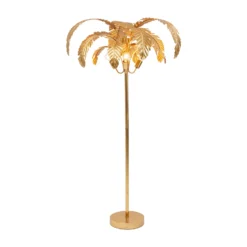 KARE Palmera lámpara de pie, 170 cm alto, latón