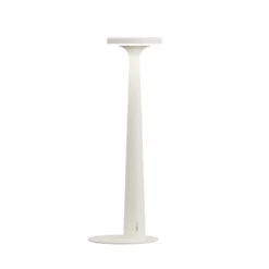 Karman lámpara de mesa LED recargable Papiria, blanco mate, CCT