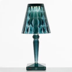 Kartell Big Battery lámpara mesa IP20, azul claro