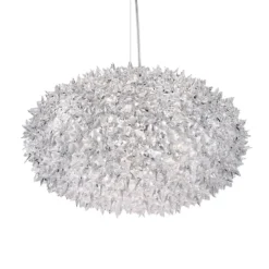 Kartell Bloom S1 colgante LED G9, transparente