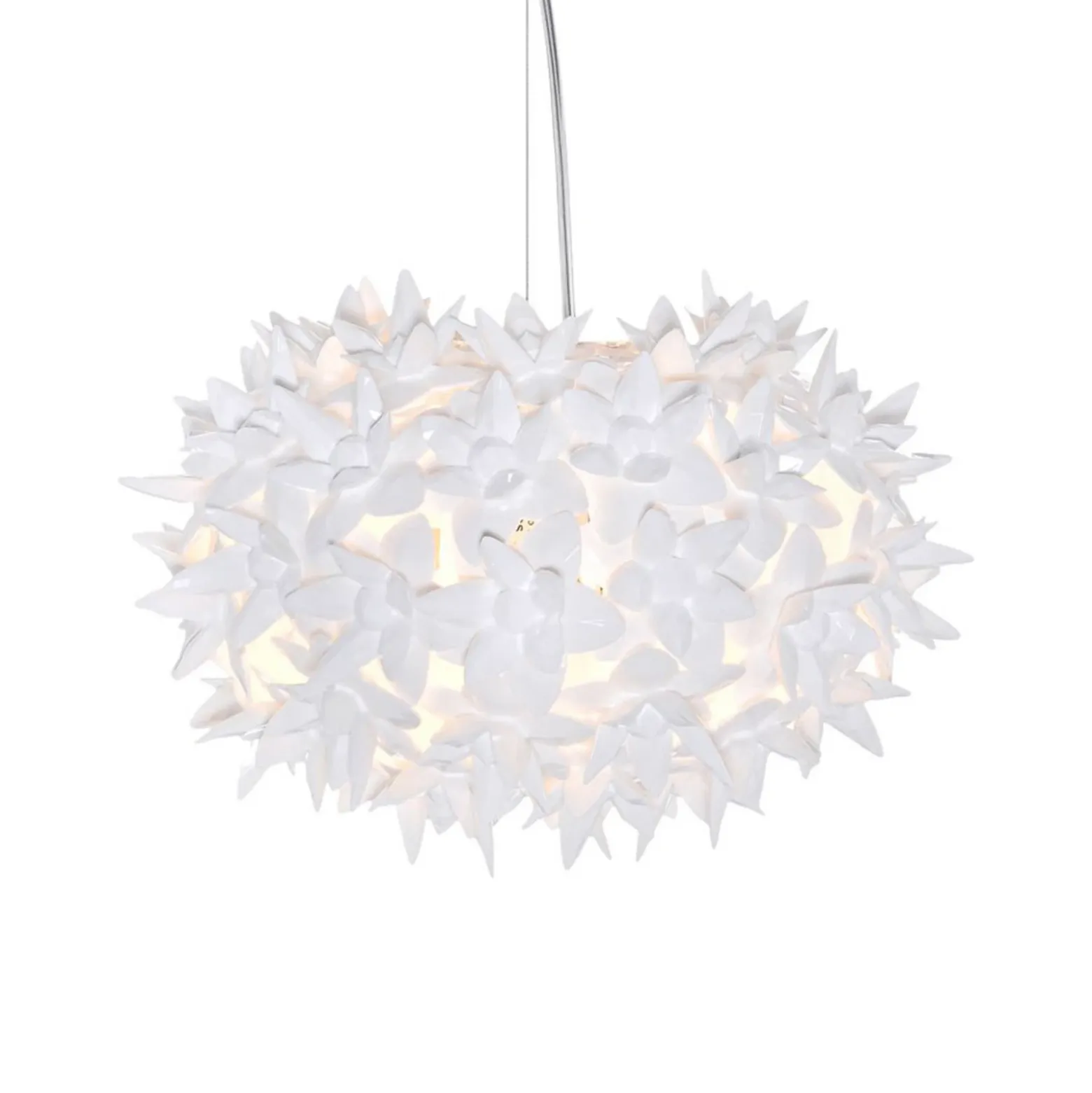 Kartell Bloom S2 lámpara colgante LED G9, blanco
