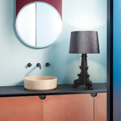Kartell Bourgie Mat lámpara de mesa LED E14 negro