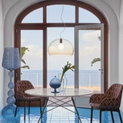 Kartell FL/Y lámpara colgante, Ø 52 cm, marrón