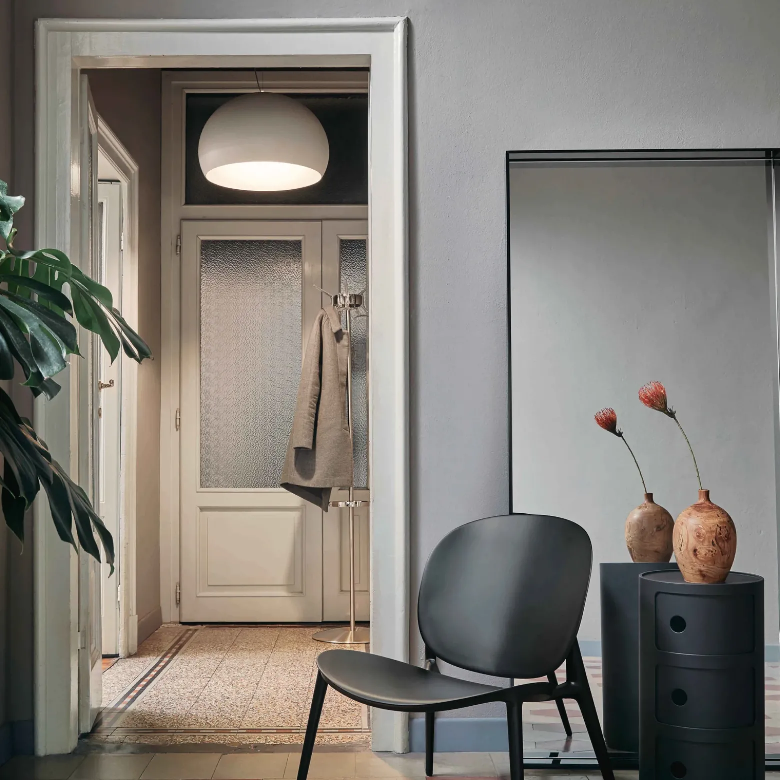 Kartell FL/Y - Lámpara colgante LED, blanco brillante