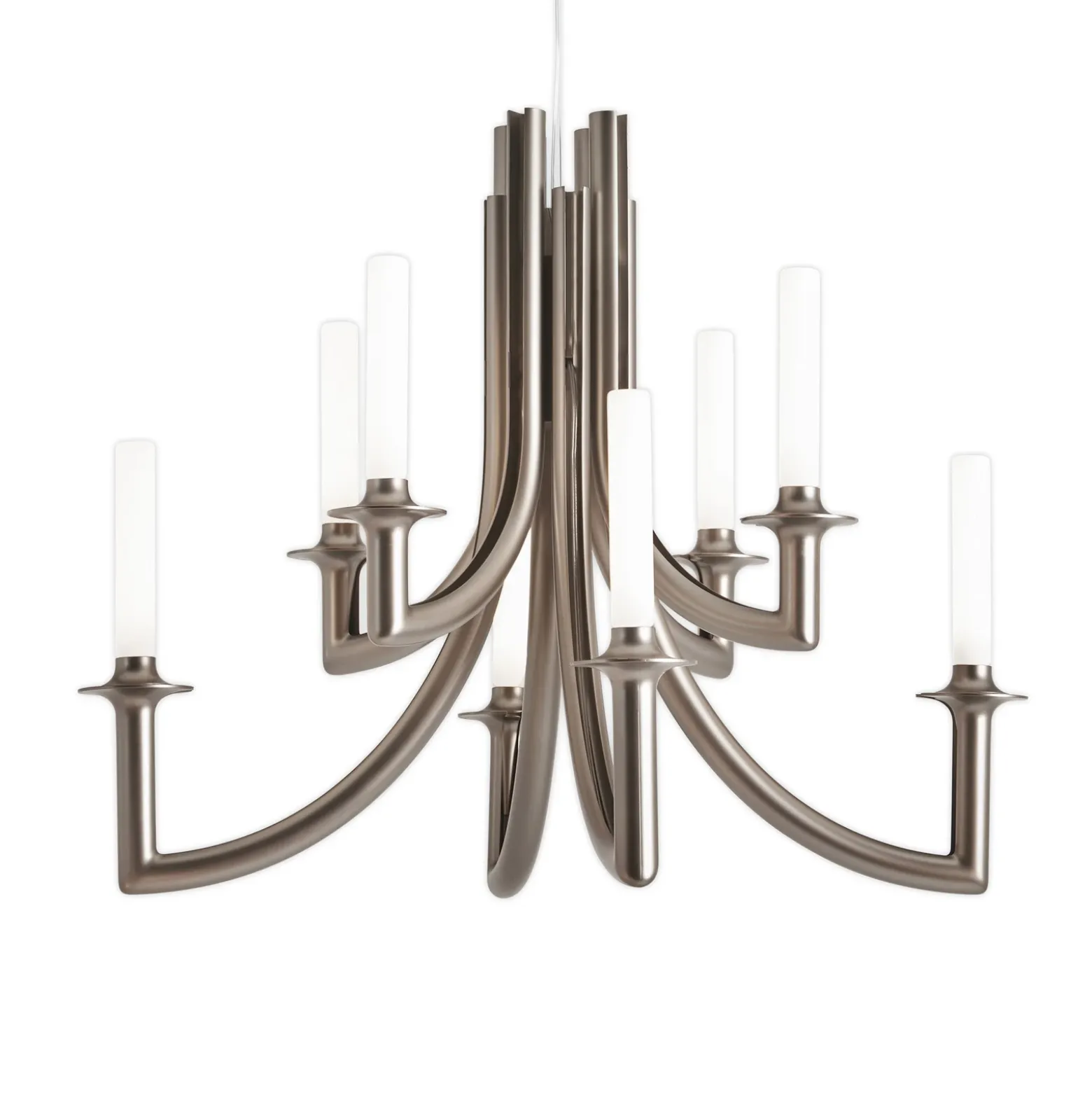 Kartell Khan lámpara de araña, Ø 77 cm bronce mate