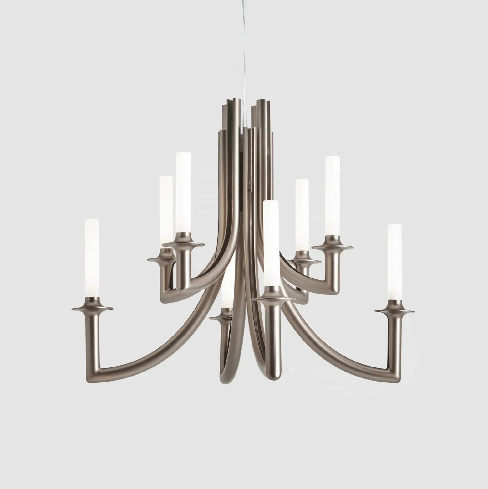 Kartell Khan lámpara de araña, Ø 77 cm bronce mate