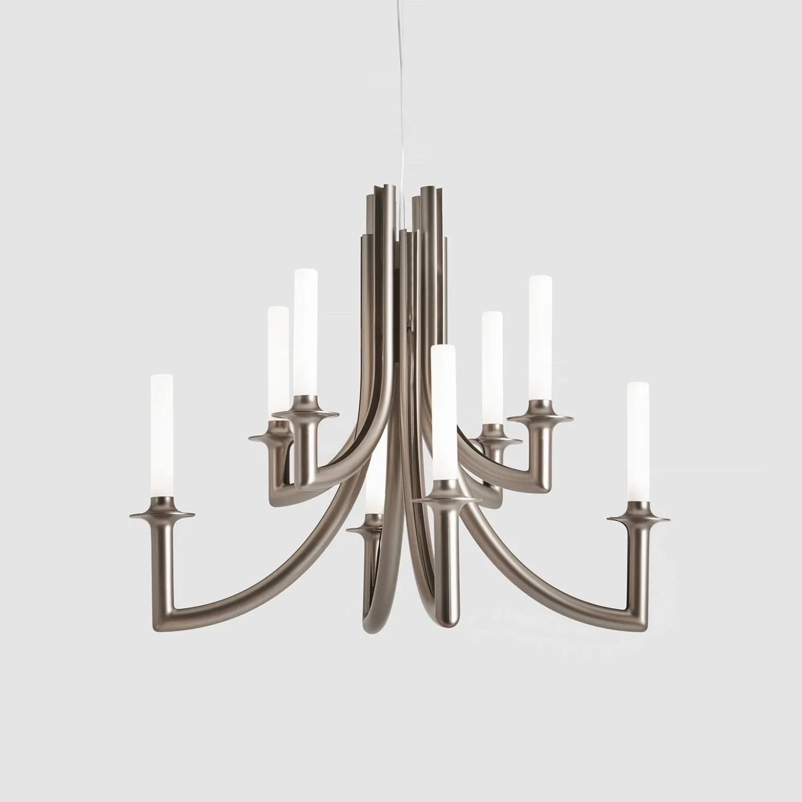 Kartell Khan lámpara de araña, Ø 77 cm bronce mate