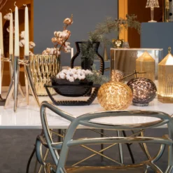 Kartell Mini Planet lámpara mesa batería, amarillo