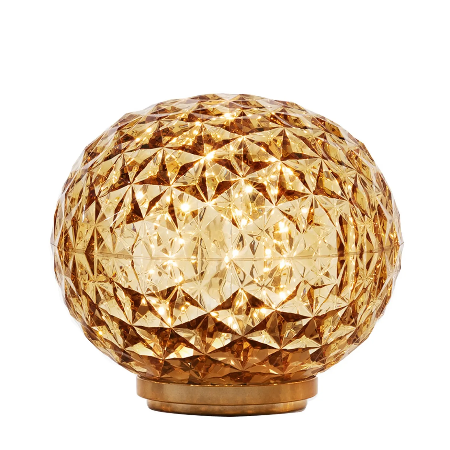 Kartell Mini Planet lámpara mesa batería, amarillo