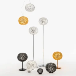 Kartell Mini Planet lámpara mesa batería, amarillo