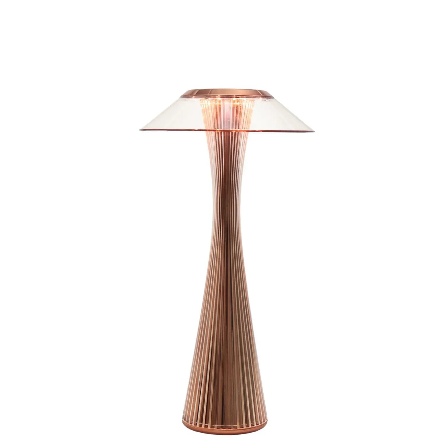 Kartell Space lámpara de mesa LED de diseño, cobre
