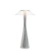 Kartell Space lámpara de mesa LED de diseño, cromo
