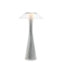 Kartell Space lámpara de mesa LED de diseño, cromo
