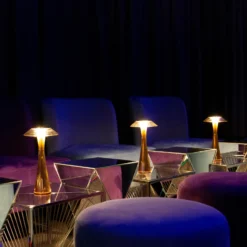 Kartell Space lámpara de mesa LED de diseño, oro