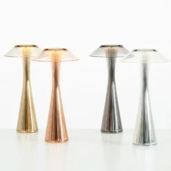 Kartell Space lámpara de mesa LED de diseño, oro