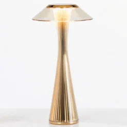 Kartell Space lámpara de mesa LED de diseño, oro