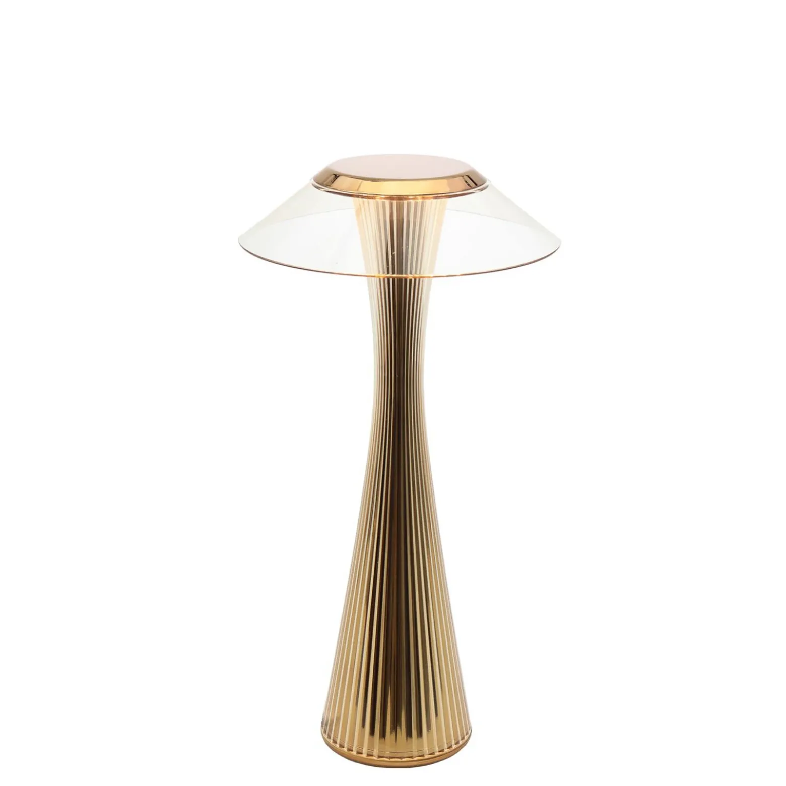 Kartell Space lámpara de mesa LED de diseño, oro