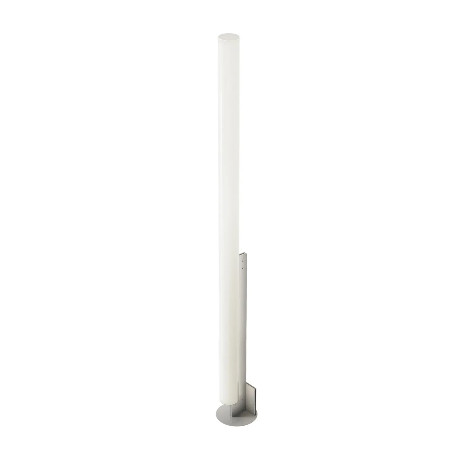 kdln Lámpara de pie LED Modelo T, acero inoxidable, altura 185 cm, atenuador