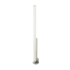 kdln Lámpara de pie LED Modelo T, acero inoxidable, altura 185 cm, atenuador
