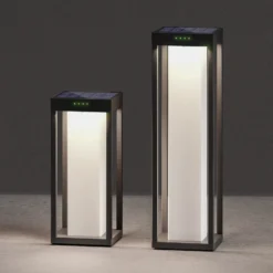 KLEWE Lámpara LED solar RADIA MAXI MOON, antracita, 50 cm, IP65