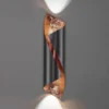 Knikerboker Hué aplique de pared 54 cm antracita/cobre