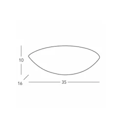 Kolarz Bisquitte aplique de pared, blanco, ancho 35 cm, escayola