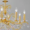 KOLARZ Carmen 2 cuenco cristal oro 8 luces Ø70cm