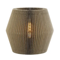 Layer lámpara de mesa de cartón, tocón de doble cono