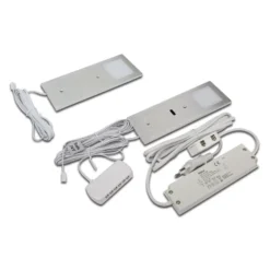 LED bajo mueble Eco-Pad F set x 2 4.000K aluminio