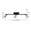 LED downlight Cardillio 2 negro con tres Ring