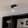 LED downlight Cardillio 2 negro con un Ring