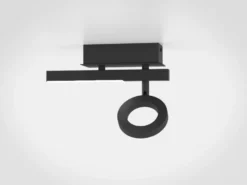 LED downlight Cardillio 2 negro con un Ring