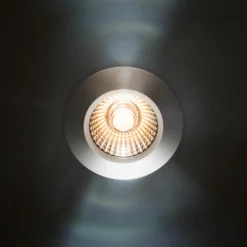 LED empotrable en el techo Diled, Ø 6,7 cm, 3.000 K, negro