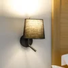 LEDS-C4 Clip aplique de pared con brazo de lectura LED negro